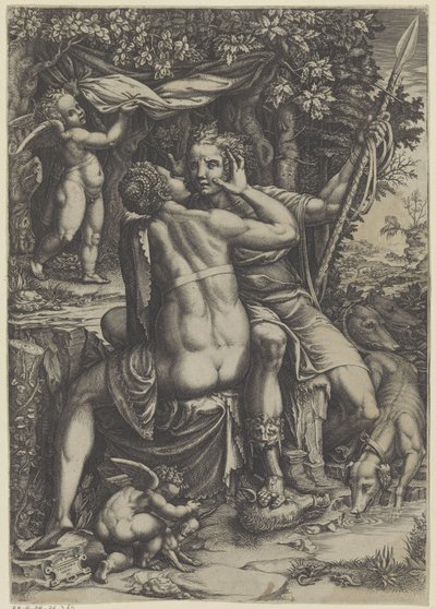 Venere e Adone da Giorgio Ghisi