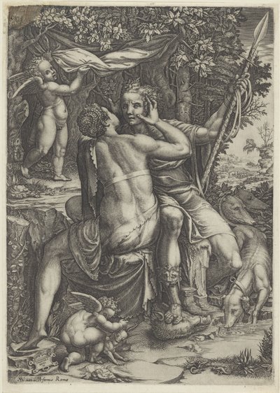Venere e Adone da Giorgio Ghisi