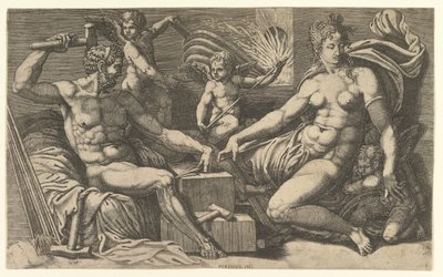 Venere e Vulcano alla fucina, ca. 1555 da Giorgio Ghisi