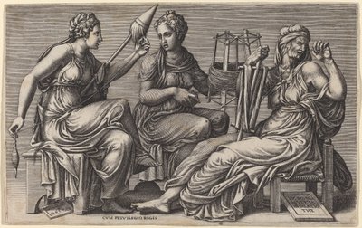 Le tre Parche da Giorgio Ghisi after Giulio Romano