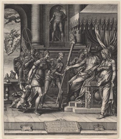La Calunnia di Apelle da Giorgio Ghisi after Luca Penni