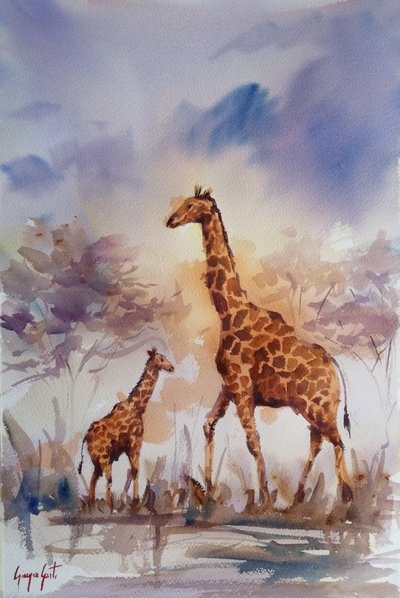 Famiglia di giraffe africane da Giorgio Gosti