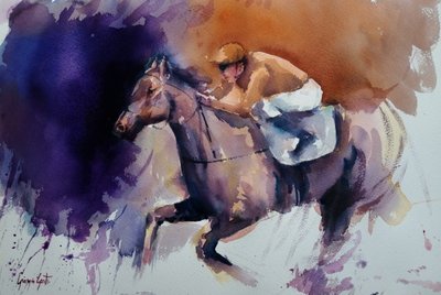 Cavallo da corsa dinamico da Giorgio Gosti