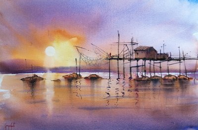 Molo da pesca "Golden Hour" da Giorgio Gosti