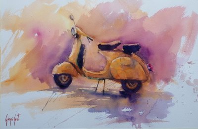 Golden Retro Scooter da Giorgio Gosti