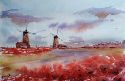 Mulini a vento Red Poppy da Giorgio Gosti