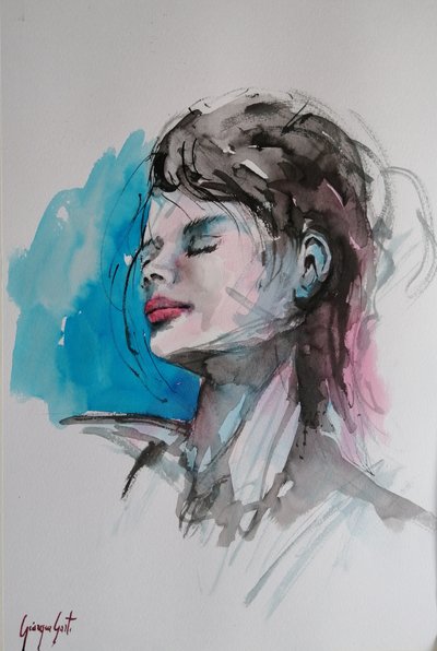 Ritratto in blu sereno da Giorgio Gosti