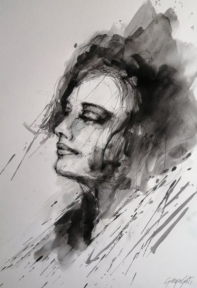 Donna in meditazione da Giorgio Gosti