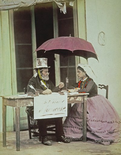 Uno scrittore pubblico a Napoli, c.1860-80 da Giorgio Sommer