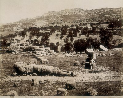 Agrigento: una vista delle rovine del Tempio di Giove da Giorgio Sommer