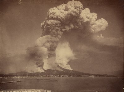 Monte Vesuvio, attivo, 1872 da Giorgio Sommer