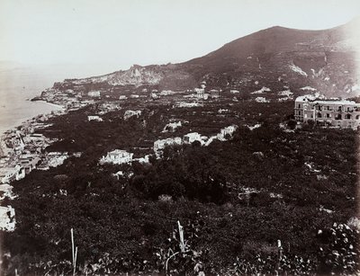 Veduta panoramica di Casamicciola, vicino a Napoli da Giorgio Sommer