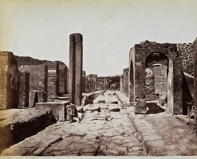 Rovine strutturali lungo la Strada di Stabia, sito archeologico di Pompei da Giorgio Sommer