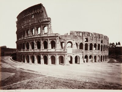 Il Colosseo o Anfiteatro Flavio, Roma da Giorgio Sommer