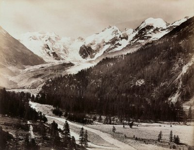 Vista di un ghiacciaio in Svizzera da Giorgio Sommer