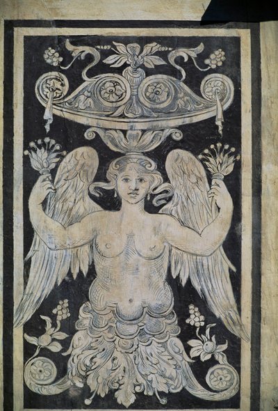 Figura allegorica, Palazzo dei Cavalieri o Palazzo della Carovana, Piazza dei Cavalieri, Pisa da Giorgio Vasari