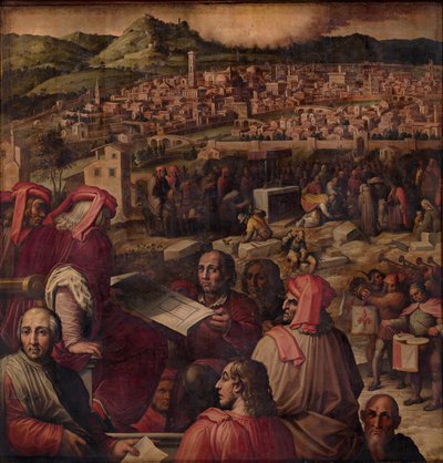 Arnolfo di Cambio mostra il piano per ingrandire Firenze, 1563-1565 da Giorgio Vasari