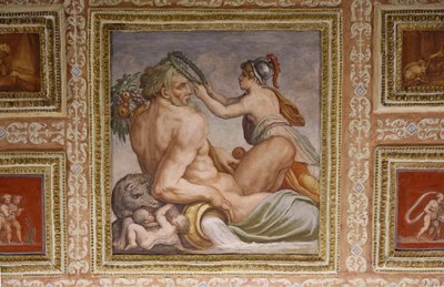 Cerere che allatta Trittolemo (dettaglio del soffitto Altoviti, 1553) da Giorgio Vasari
