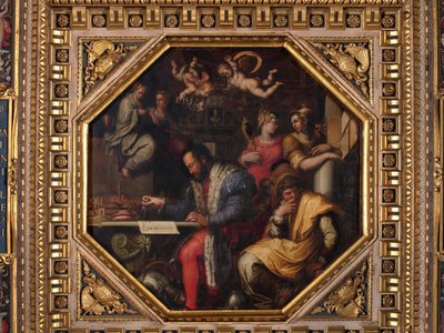 Cosimo studia la presa di Siena da Giorgio Vasari