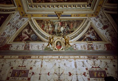 Dettaglio della stanza di Lorenzo il Magnifico che rappresenta la battaglia di Sarzana da Giorgio Vasari