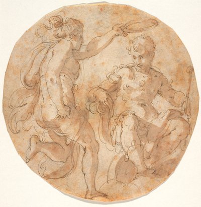 Florentia incorona Cosimo I in trono sulle nuvole da Giorgio Vasari