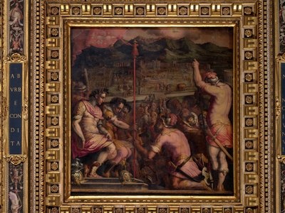 Fondazione di Florentia, un insediamento romano da Giorgio Vasari