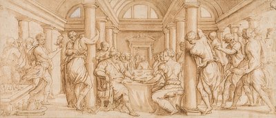 Banchetto nuziale di Ester e Assuero da Giorgio Vasari