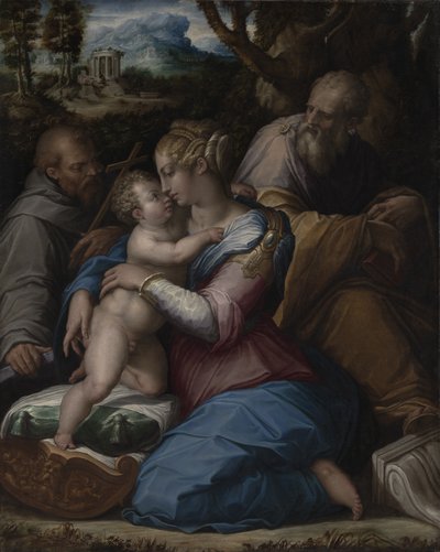 Sacra Famiglia con san Francesco da Giorgio Vasari