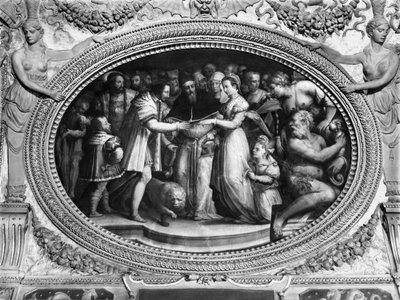 Papa Clemente VII (1478-1534) che sposa Caterina de
