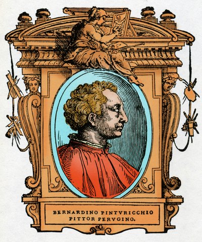Ritratto di Pinturicchio (Bernardino di Betto Bardi) da Giorgio Vasari