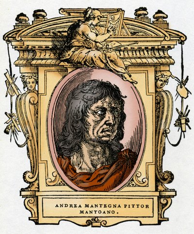 Ritratto del pittore Andrea Mantegna (1431-1506) Xilografia da "La vita dei pittori" di Giorgio Vasari da Giorgio Vasari