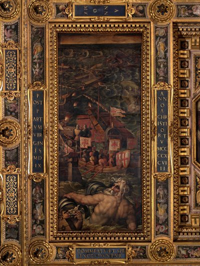 Battaglia navale tra Fiorentini e Pisani da Giorgio Vasari