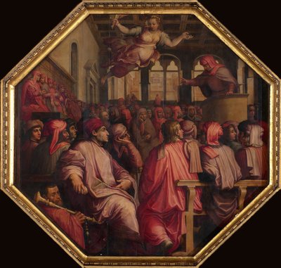 Discorso di Antonio Giacomini per la guerra contro Pisa nella Sala dei Duecento, 1563-1565 da Giorgio Vasari