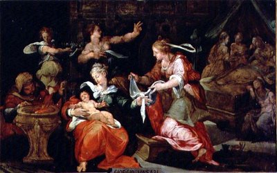 La nascita della Vergine da Giorgio Vasari