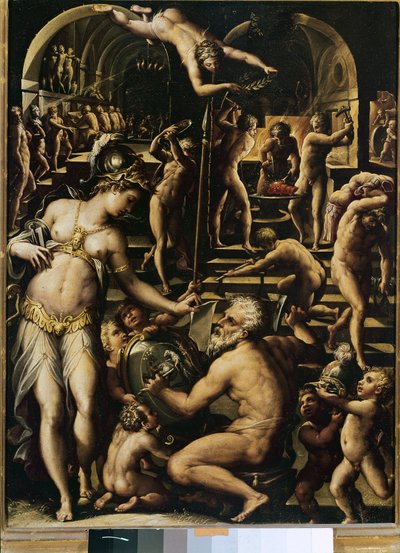 La fucina di Vulcano da Giorgio Vasari