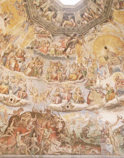 Il Giudizio Universale, dettaglio dalla cupola del Duomo, 1572-79 da Giorgio Vasari