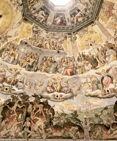 Il Giudizio Universale, dettaglio dalla cupola del Duomo, 1572-79 da Giorgio Vasari