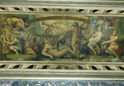 La mutilazione di Urano da parte di Saturno da Giorgio Vasari