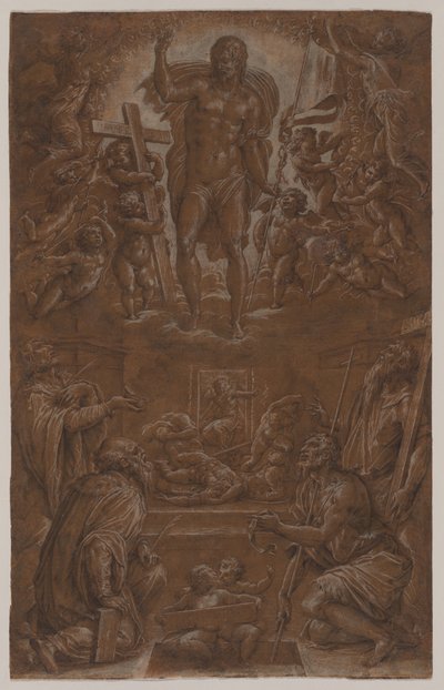 Il Cristo risorto adorato da santi e angeli, 1566-1568 da Giorgio Vasari
