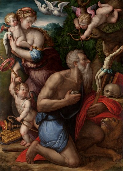 La tentazione di San Girolamo da Giorgio Vasari