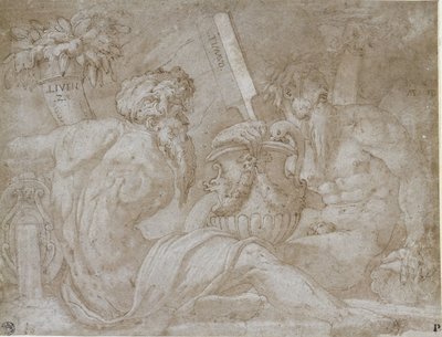 Tre divinità del fiume da Giorgio Vasari