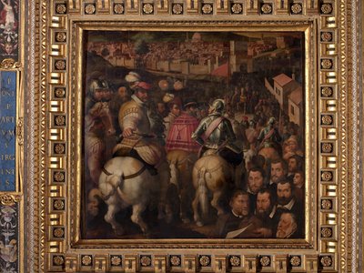 Trionfo per la guerra contro Siena da Giorgio Vasari