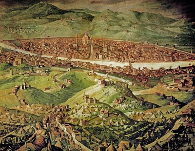 Veduta di Firenze (affresco) da Giorgio Vasari