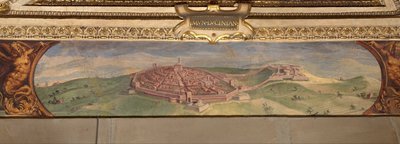 Veduta di Lucignano, 1557-1558 da Giorgio Vasari