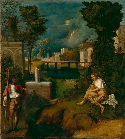 La tempesta, c.1508 da Giorgione da Castelfranco