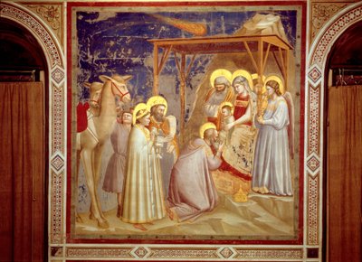 Adorazione dei Magi, Cappella degli Scrovegni, Padova, c.1305 (affresco) da Giotto (c.1266 1337)