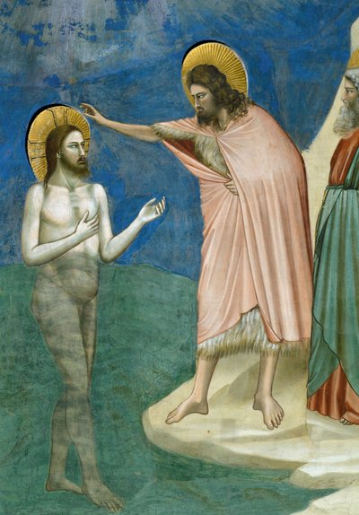 Battesimo di Cristo, (dettaglio) da Giotto (c.1266 1337)