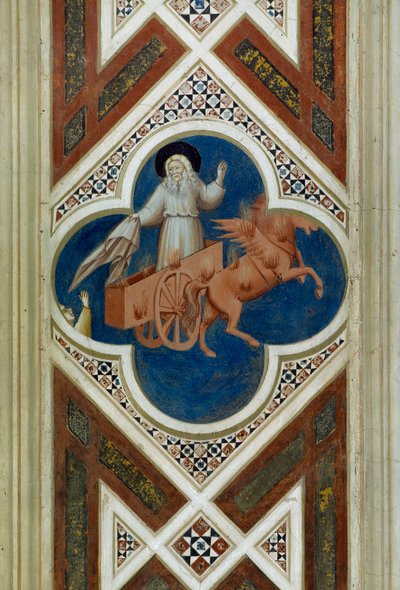 Elia portato in cielo, (dettaglio) dalla Vita e Passione di Cristo, di Giotto da Giotto (c.1266 1337)