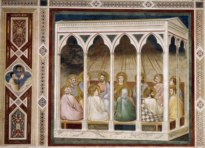 Pentecoste, (dettaglio) da Giotto (c.1266 1337)