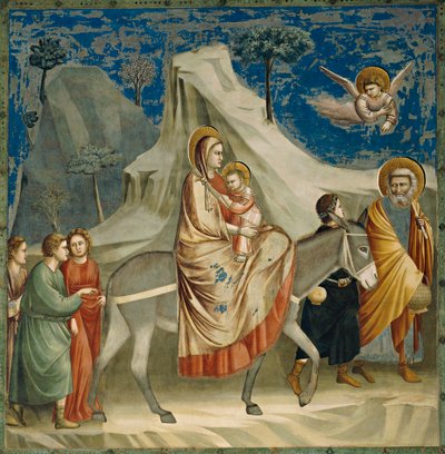La fuga in Egitto (dettaglio) da Giotto (c.1266 1337)